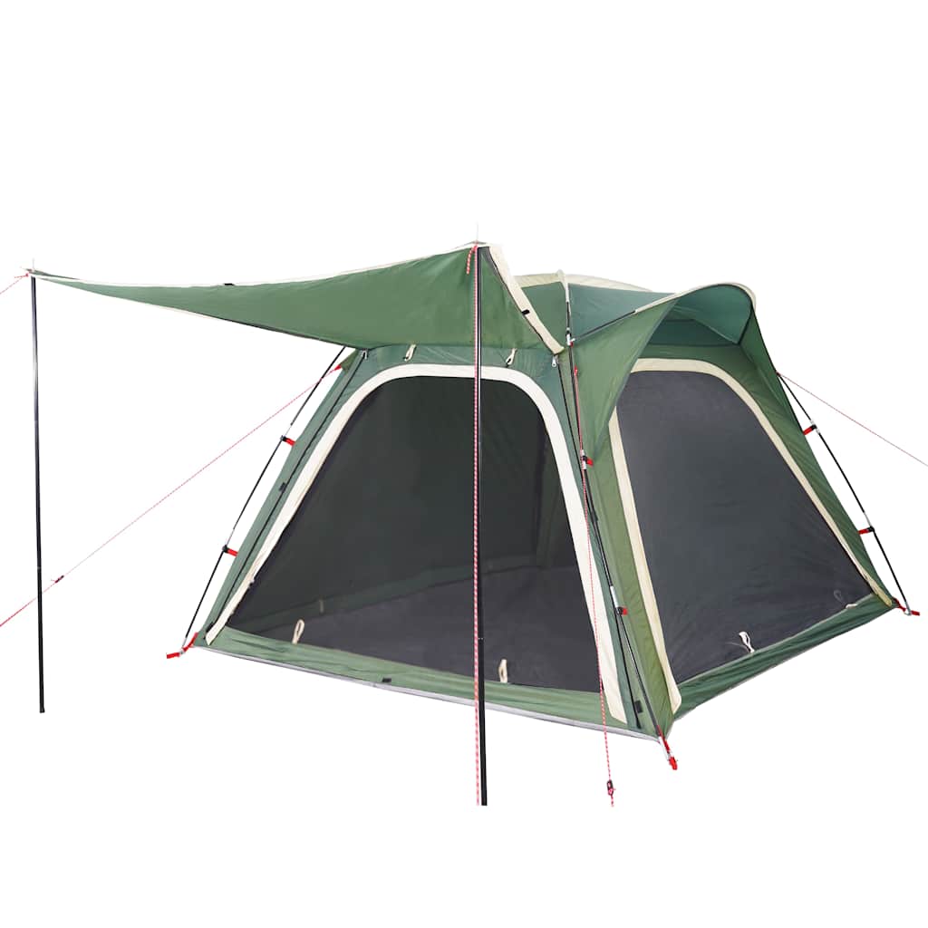 vidaXL Campingzelt 4 Personen Grün Quick Release Wasserfest