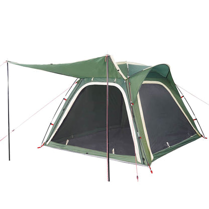 vidaXL Campingzelt 4 Personen Grün Quick Release Wasserfest