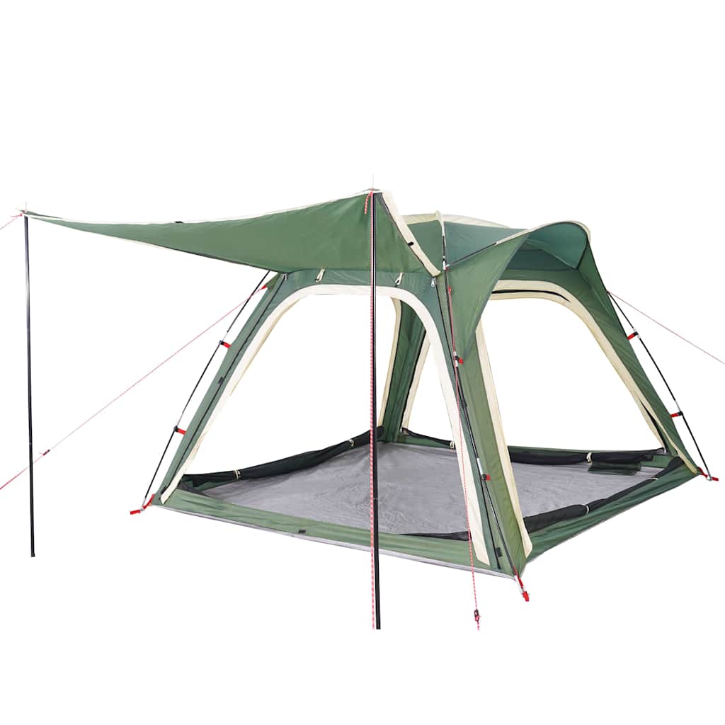 vidaXL Campingzelt 4 Personen Grün Quick Release Wasserfest