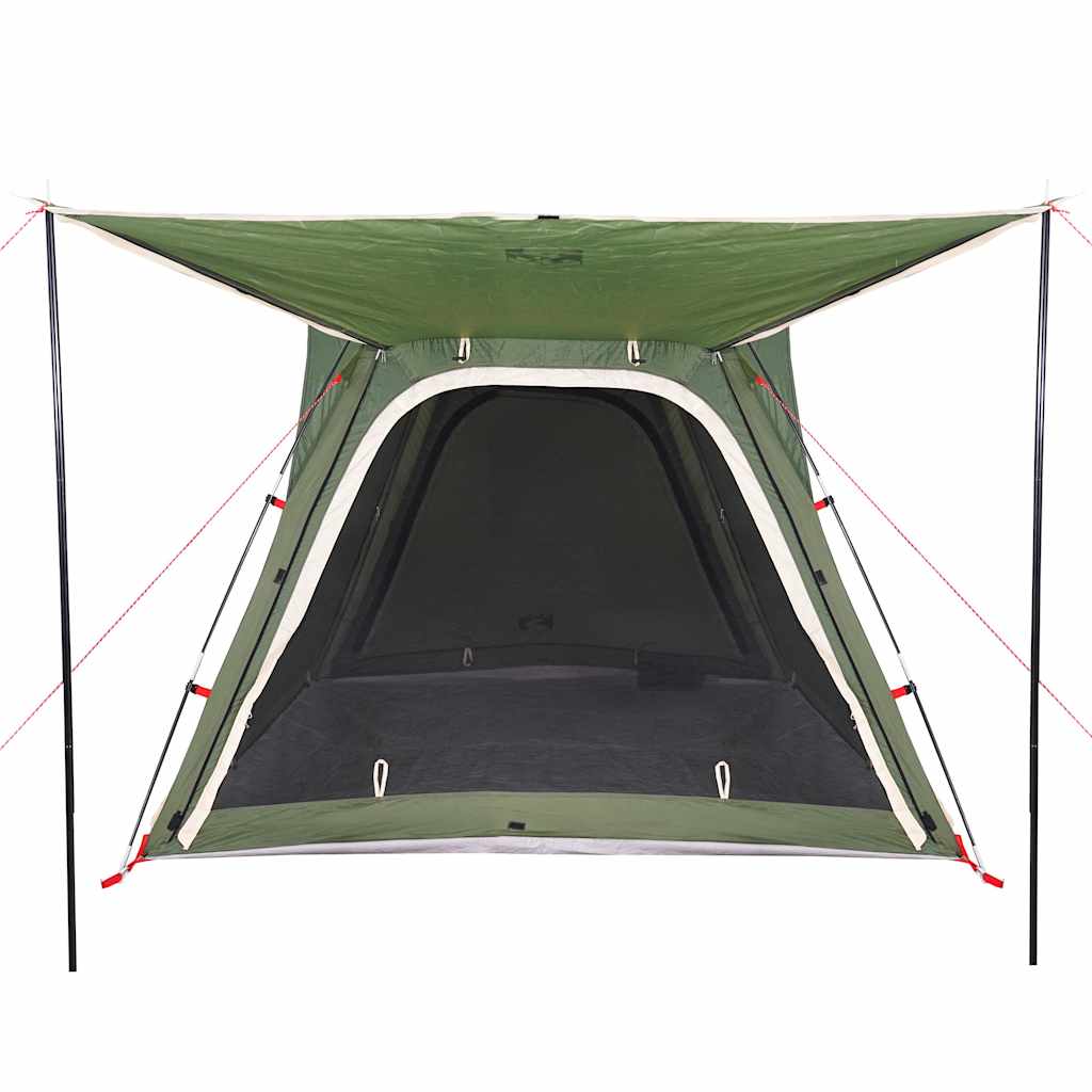 vidaXL Campingzelt 4 Personen Grün Quick Release Wasserfest