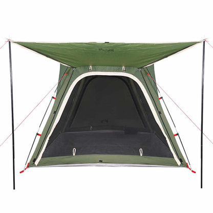 vidaXL Campingzelt 4 Personen Grün Quick Release Wasserfest