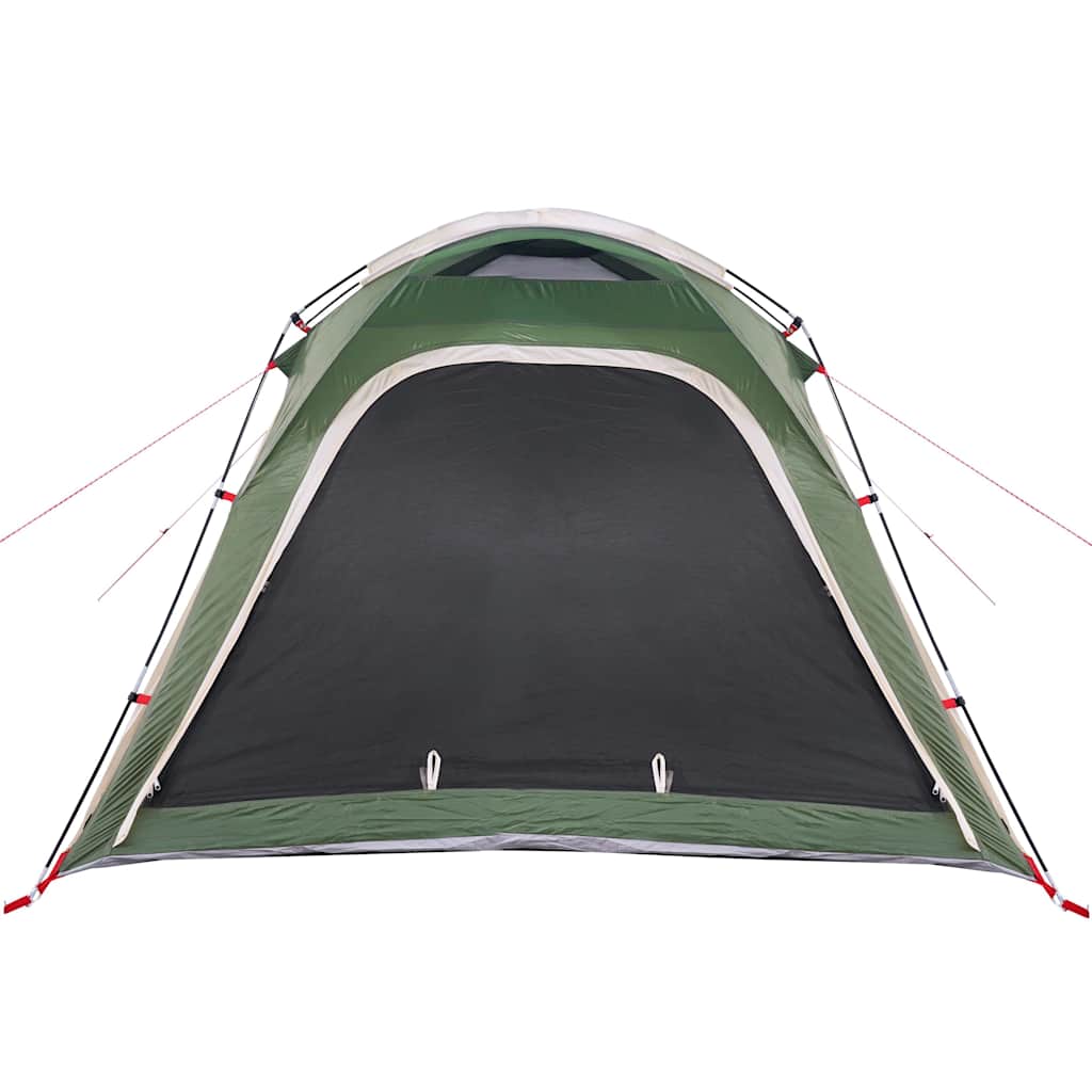 vidaXL Campingzelt 4 Personen Grün Quick Release Wasserfest
