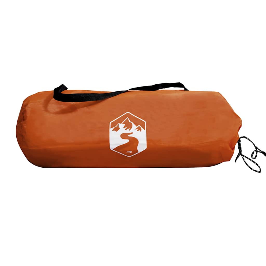 vidaXL Campingzelt 2 Personen Grau und Orange Wasserfest