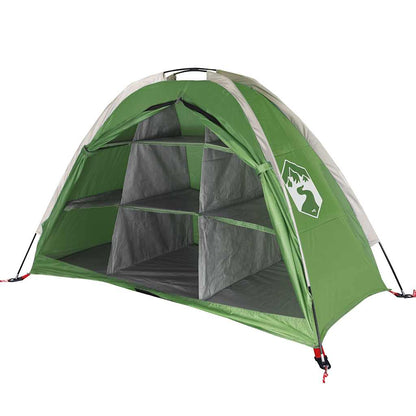 vidaXL Camping-Organizer-Zelt 9 Fächer Grün Wasserdicht