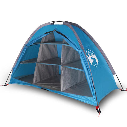 vidaXL Camping-Organizer-Zelt 9 Fächer Blau Wasserdicht