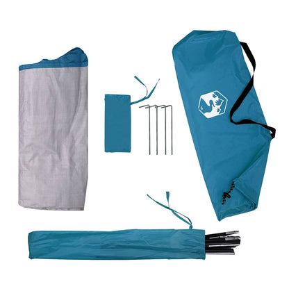 vidaXL Camping-Organizer-Zelt 9 Fächer Blau Wasserdicht