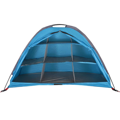 vidaXL Camping-Organizer-Zelt 9 Fächer Blau Wasserdicht
