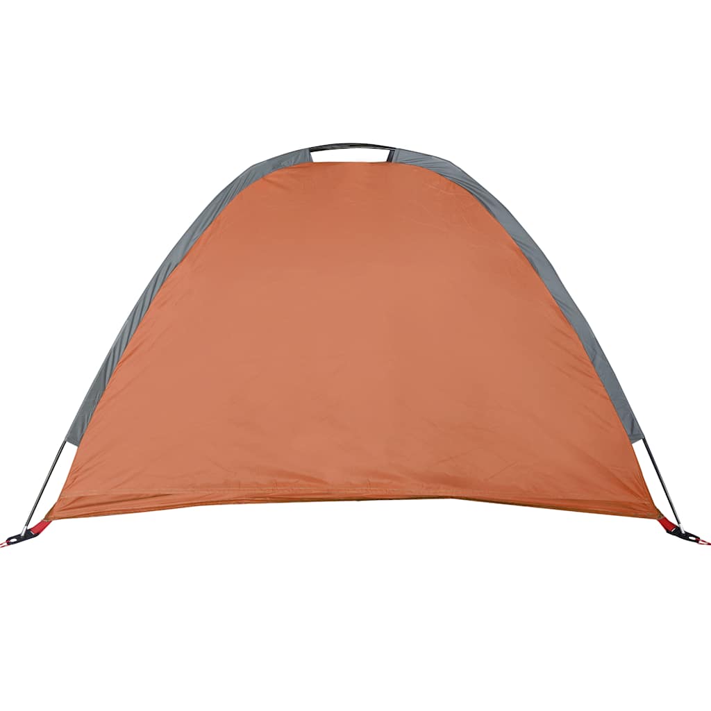 vidaXL Camping-Organizer-Zelt 9 Fächer Grau Orange Wasserdicht