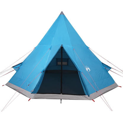 vidaXL Tipi-Campingzelt 4 Personen Blau Wasserdicht