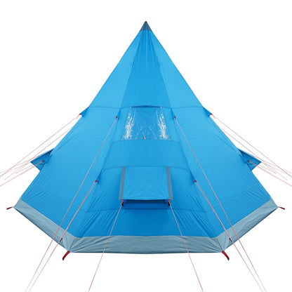vidaXL Tipi-Campingzelt 4 Personen Blau Wasserdicht