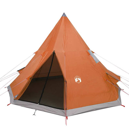 vidaXL Tipi-Campingzelt 4 Personen Orange Wasserdicht