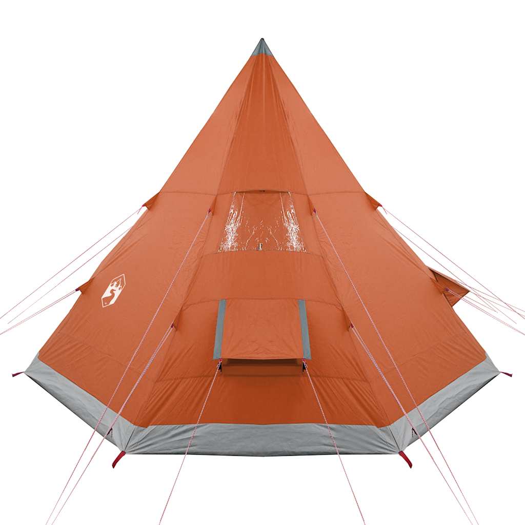 vidaXL Tipi-Campingzelt 4 Personen Orange Wasserdicht