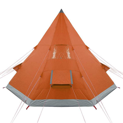 vidaXL Tipi-Campingzelt 4 Personen Orange Wasserdicht