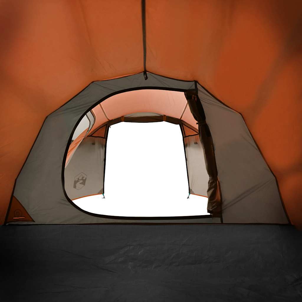 vidaXL Tunnelzelt 2 Personen Orange Wasserdicht