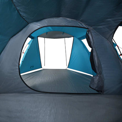 vidaXL Tunnelzelt 4 Personen Blau Wasserdicht