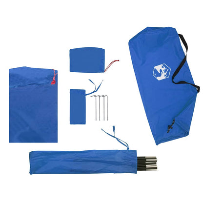 vidaXL Strandzelt Azurblau 274x178x170/148 cm 185T Polyester