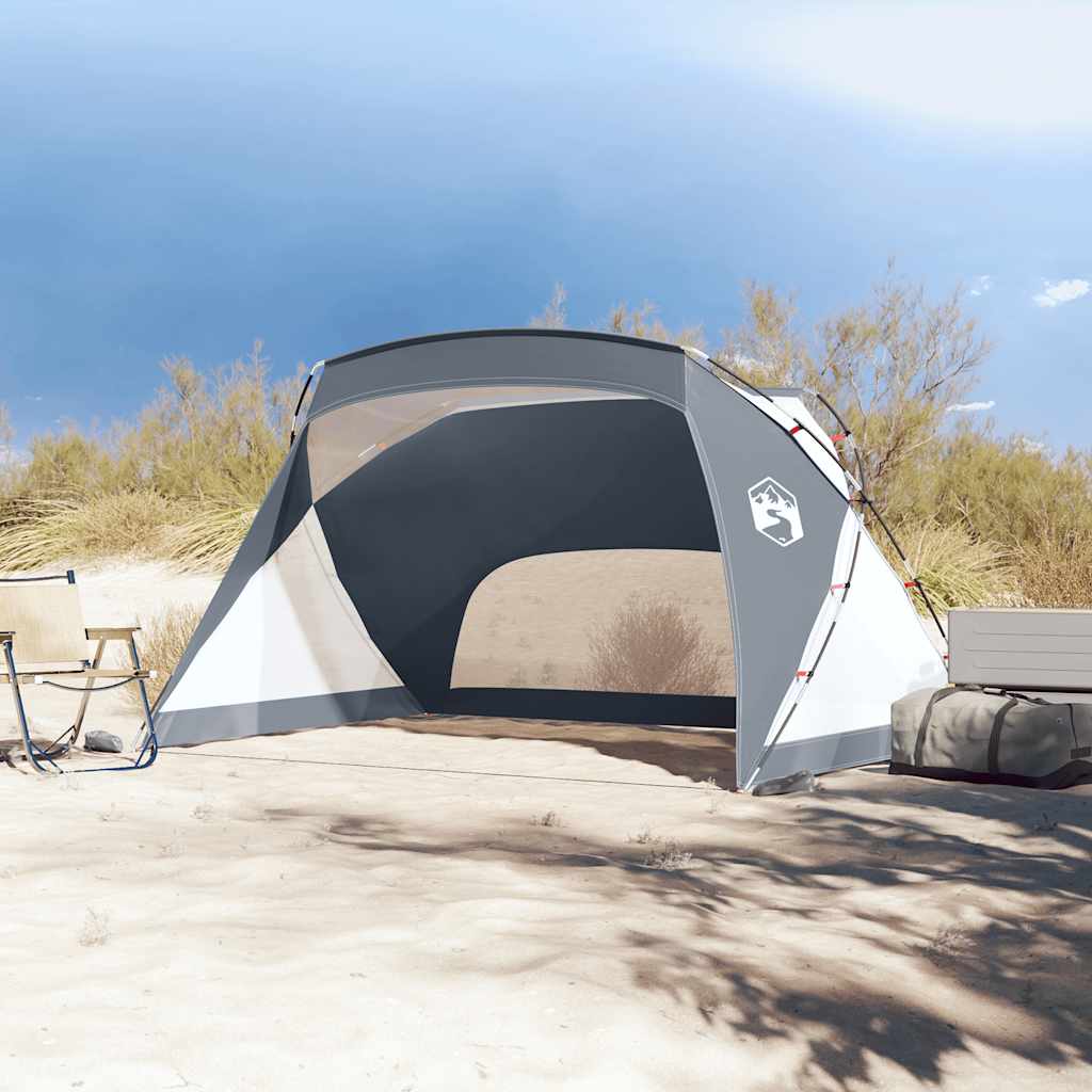 vidaXL Strandzelt Grau 274x178x170/148 cm 185T Polyester