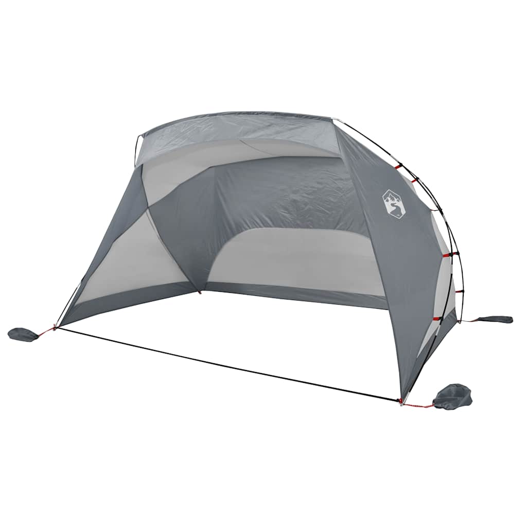 vidaXL Strandzelt Grau 274x178x170/148 cm 185T Polyester