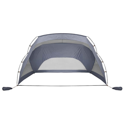 vidaXL Strandzelt Grau 274x178x170/148 cm 185T Polyester