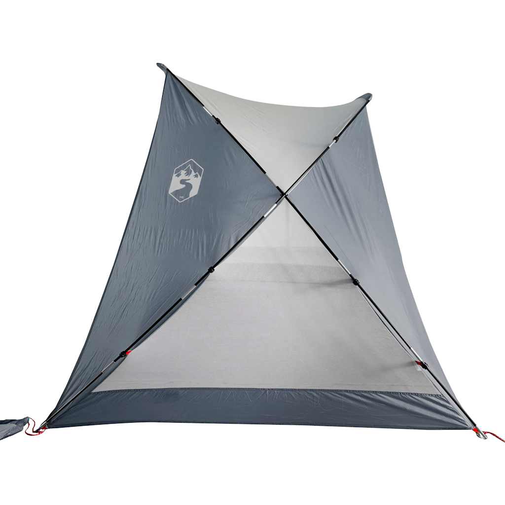 vidaXL Strandzelt Grau 274x178x170/148 cm 185T Polyester