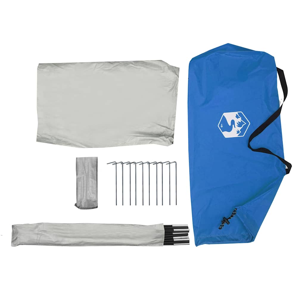 vidaXL Strandzelt Azurblau 268x223x125 cm 185T Polyester