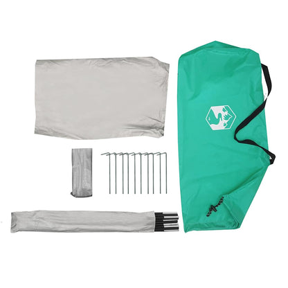 vidaXL Strandzelt Meergrün 268x223x125 cm 185T Polyester