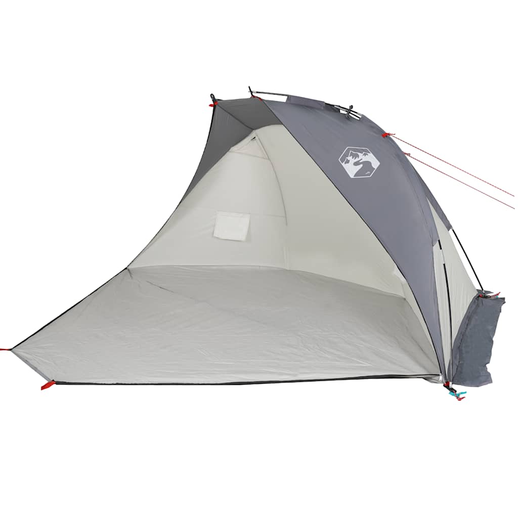 vidaXL Strandzelt Grau 268x223x125 cm 185T Polyester