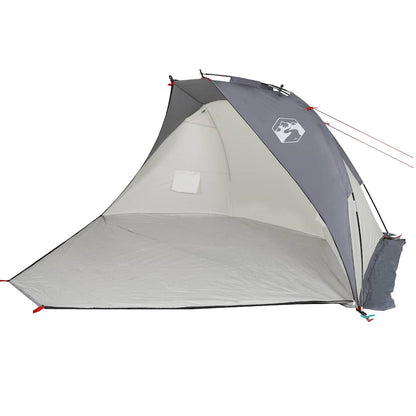 vidaXL Strandzelt Grau 268x223x125 cm 185T Polyester