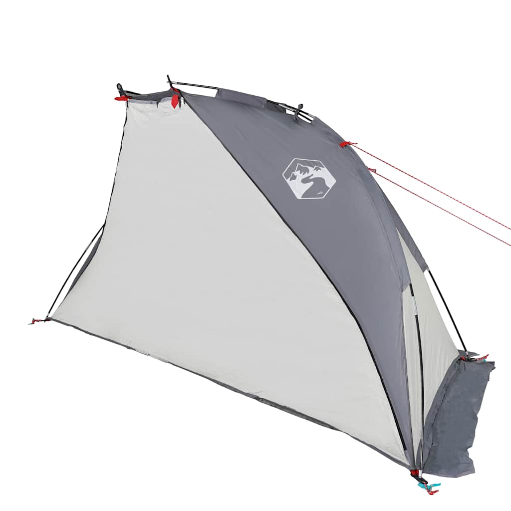 vidaXL Strandzelt Grau 268x223x125 cm 185T Polyester