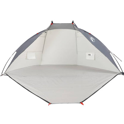 vidaXL Strandzelt Grau 268x223x125 cm 185T Polyester
