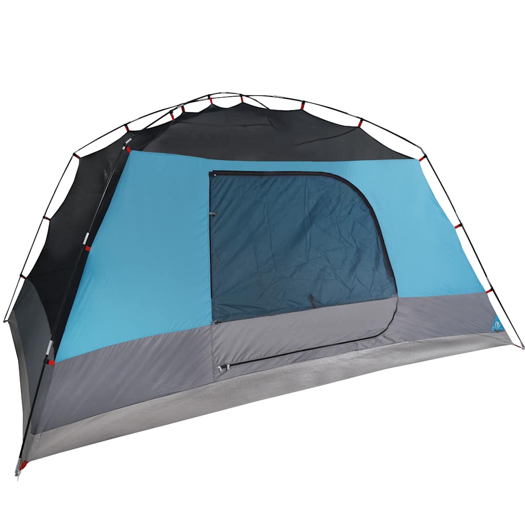 vidaXL Campingzelt mit Vorzelt 4 Personen Blau Wasserdicht