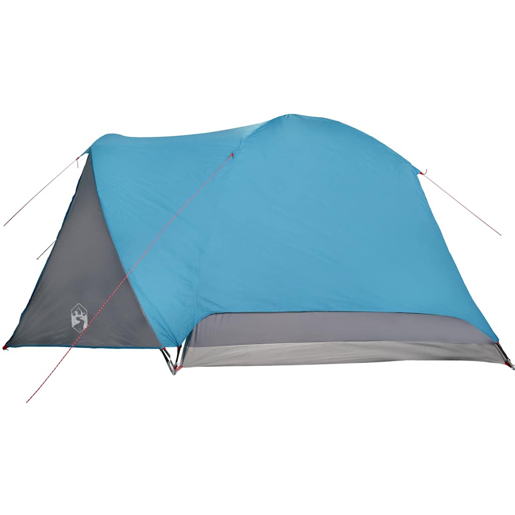 vidaXL Campingzelt mit Vorzelt 4 Personen Blau Wasserdicht