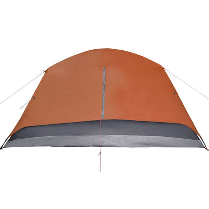 vidaXL Campingzelt mit Vorzelt 4 Personen Orange Wasserdicht