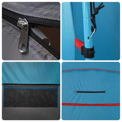 vidaXL WC-Zelt Blau Wasserdicht