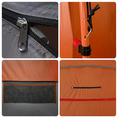 vidaXL WC-Zelt Orange Wasserdicht