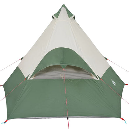 vidaXL Tipi-Campingzelt 7 Personen Grün Wasserdicht