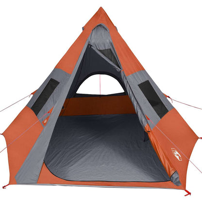 vidaXL Tipi-Campingzelt 7 Personen Orange Wasserdicht