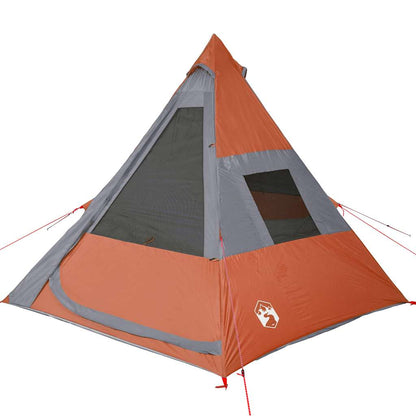 vidaXL Tipi-Campingzelt 7 Personen Orange Wasserdicht
