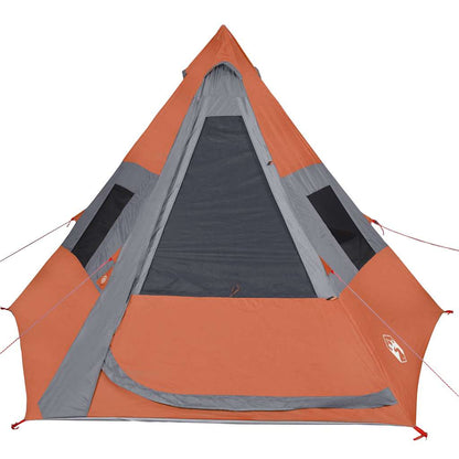 vidaXL Tipi-Campingzelt 7 Personen Orange Wasserdicht