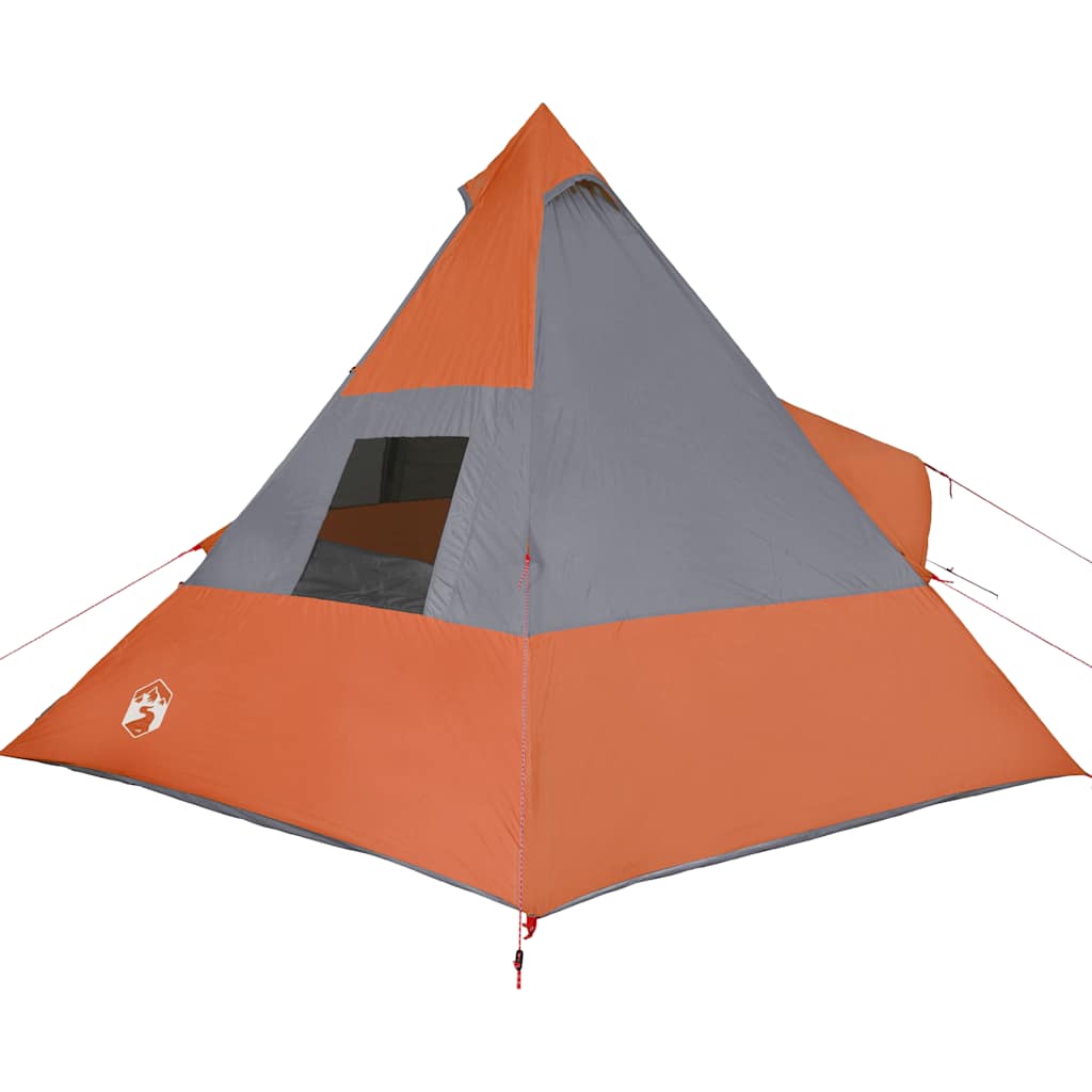 vidaXL Tipi-Campingzelt 7 Personen Orange Wasserdicht