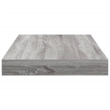vidaXL Wandregale 4 Stk. Grau Sonoma 40x10x1,5 cm Holzwerkstoff