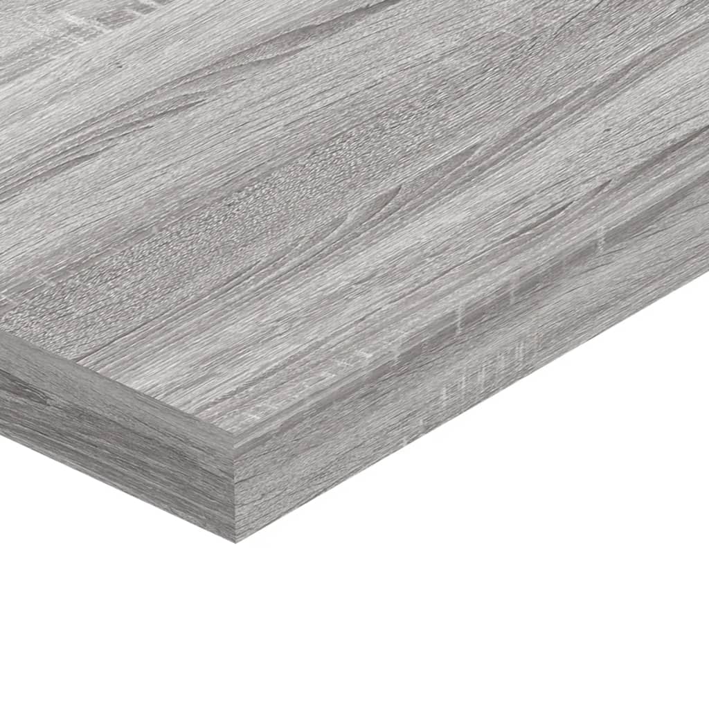 vidaXL Wandregale 4 Stk. Grau Sonoma 40x10x1,5 cm Holzwerkstoff
