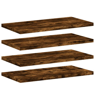 vidaXL Wandregale 4 Stk. Räuchereiche 40x20x1,5 cm Holzwerkstoff
