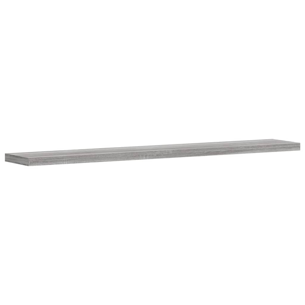 vidaXL Wandregale 4 Stk. Grau Sonoma 60x10x1,5 cm Holzwerkstoff