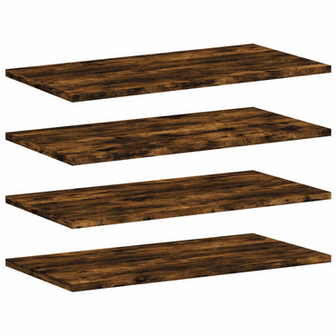 vidaXL Wandregale 4 Stk. Räuchereiche 60x30x1,5 cm Holzwerkstoff