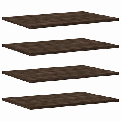 vidaXL Wandregale 4 Stk. Braun Eichen-Optik 60x40x1,5 cm Holzwerkstoff