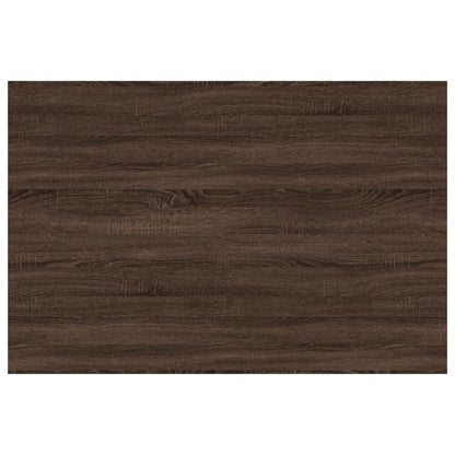 vidaXL Wandregale 4 Stk. Braun Eichen-Optik 60x40x1,5 cm Holzwerkstoff
