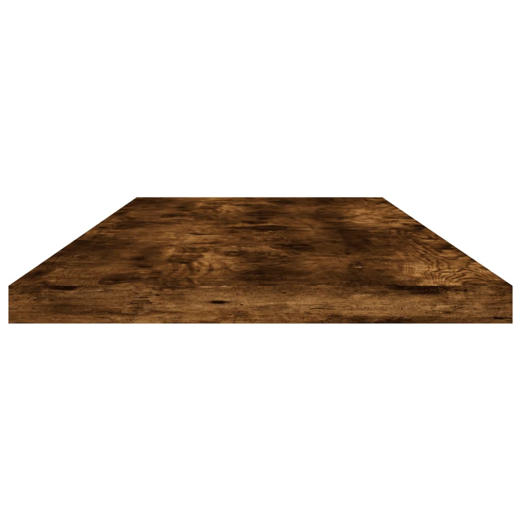 vidaXL Wandregale 4 Stk. Räuchereiche 80x20x1,5 cm Holzwerkstoff