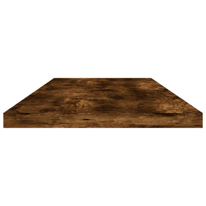 vidaXL Wandregale 4 Stk. Räuchereiche 80x20x1,5 cm Holzwerkstoff