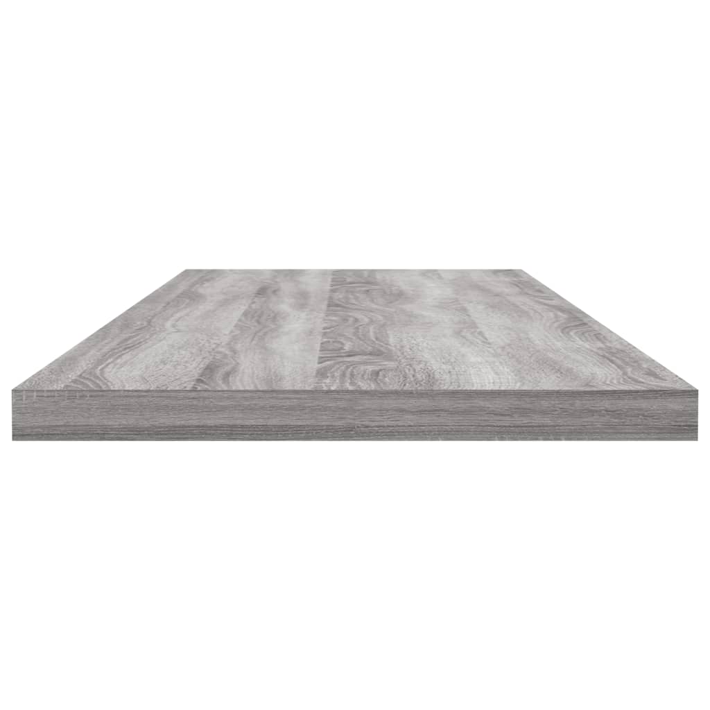 vidaXL Wandregale 4 Stk. Grau Sonoma 80x20x1,5 cm Holzwerkstoff